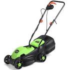 12 Amp 14-Inch Electric Push Lawn Corded Mower ET1279GN Costway