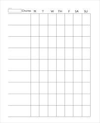 Sample Chore Chart 25 Documents In Pdf Word Excel
