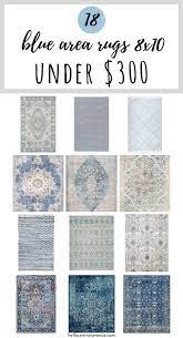 blue area rugs 8x10 for under 300