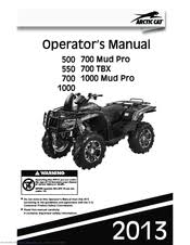 Thanks to the raised intake, the 2012 mudpro 700 ltd will never stop as long as its wheels touch the. Arctic Cat 700 I Mud Pro Manuals Manualslib