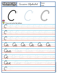 cursive c superstar worksheets