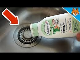 dump baby oil in your sink and watch