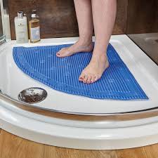 A good addition to every bathroom! Staysafe Corner Shower Mat Non Slip Quadrant Suction Cup Mat