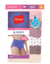 Details About Hanes Womens Panties 6 Pack No Ride Up Cotton Brief Cut Underwear Cool Comfort