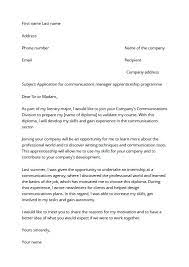 appiceship cover letter guidelines