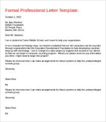 Professional Letter 8 Free Word Pdf Documents Download