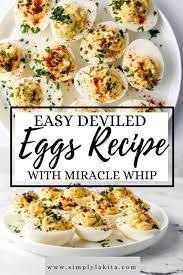 easy deviled eggs with miracle whip