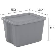 sterilite 18 gallon tote box plastic