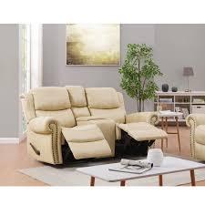 homesvale faux leather reclining sofa