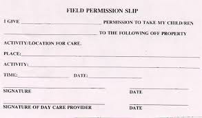 Sample Field Trip Forms