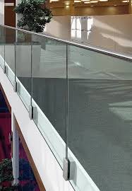 glass handrail glass balcony