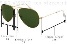 ray ban measurements for sungl