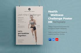 wellness challenge poster hr template