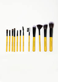 shine in gold makeup brushes set