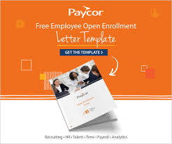 free employee open enrollment letter