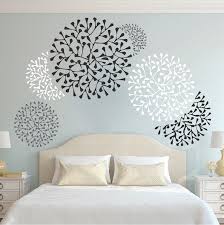 Try wall stencils instead of expensive wallpaper! Beautiful Wall Accent Decals Bedroom Wall Stencils Removable Wall Accents Wallpaper Designs From Trendy Wall Designs Bedroom Wallpaper Accent Wall Bedroom Wall Stencil Bedroom Wall Paint