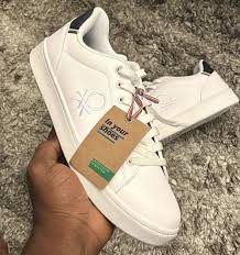 benetton sneakers in white color