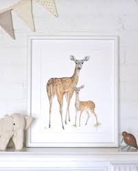 deer print inspiring nursery