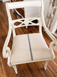 If the padding is in good condition, you can cover the seat easily with new fabric using either upholster glue or staples. How To Recover A Chair Seat Cushion The Ponds Farmhouse