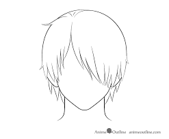 This hairstyle is fairly similar to the previous example but slightly longer. How To Draw Anime Male Hair Step By Step Animeoutline