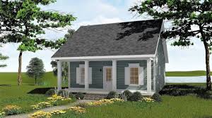 One Story 2 Bedroom Country House Plan