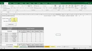 Excel Time Tracker Billable Hours Youtube