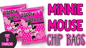 Check spelling or type a new query. Free Minnie Mouse Chip Bags Ellierosepartydesigns Com