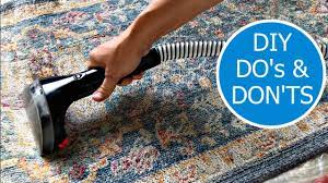 how to clean area rugs at home easy