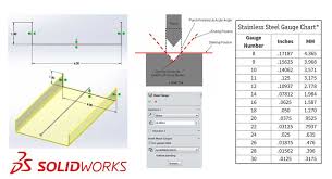 solidworks bend table sheet metal