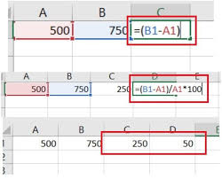 to calculate percenes in excel