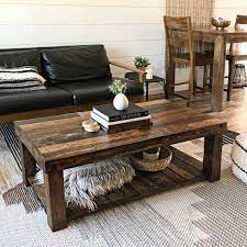Reclaimed Wood Square Coffee Table