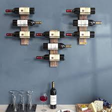 Wall Mount Wine Rack Organizer For 9