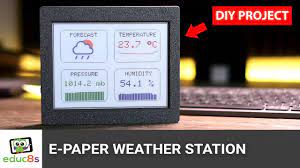 diy esp32 color e paper weather station