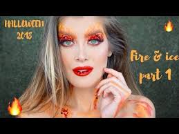 halloween makeup 2018 fire and ice