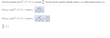 Answered Given The Equation Y In X