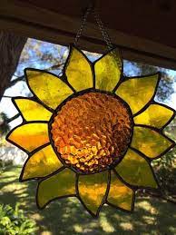 Handmade Sunflower Window Hanging