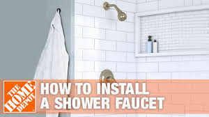 how to install a shower faucet the