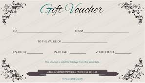 Elegant Gift Voucher Template By Get Certificates