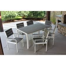 I wanted to echo another comment in requesting a. Winston 7pc White And Grey Aluminum Wood Outdoor Dining Set Overstock 21881108