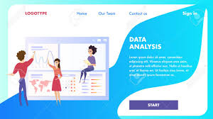 Data Analysis Chart Landing Page Vector Character Business Man