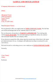 Each one will open in a new window. Job Offer Letter Sample Letters And Examples Word Pdf