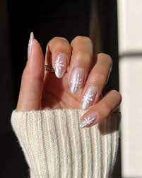easy nail art snowflake winter nails