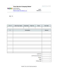 Make An Invoice Online Create Receipt Free Your Own Sample