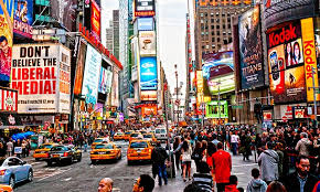 times square the liveliest area of