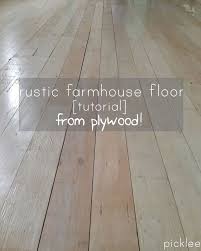 farmhouse wide plank floor made from