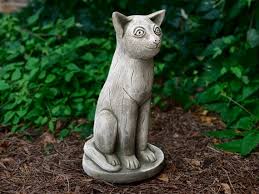 Funny Cat Statue Cement Cat Sculpture