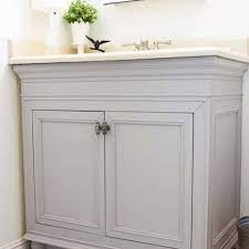 Diy Perfectly Painted Bathroom Cabinets