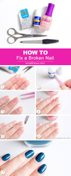how to fix a broken nail a genius