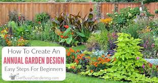 annual flower bed designs for beginners