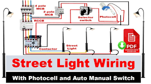 street light wiring connection with